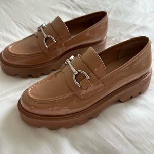 Chelsea & Violet Vera Patent Slip-on Lug Sole Loafer